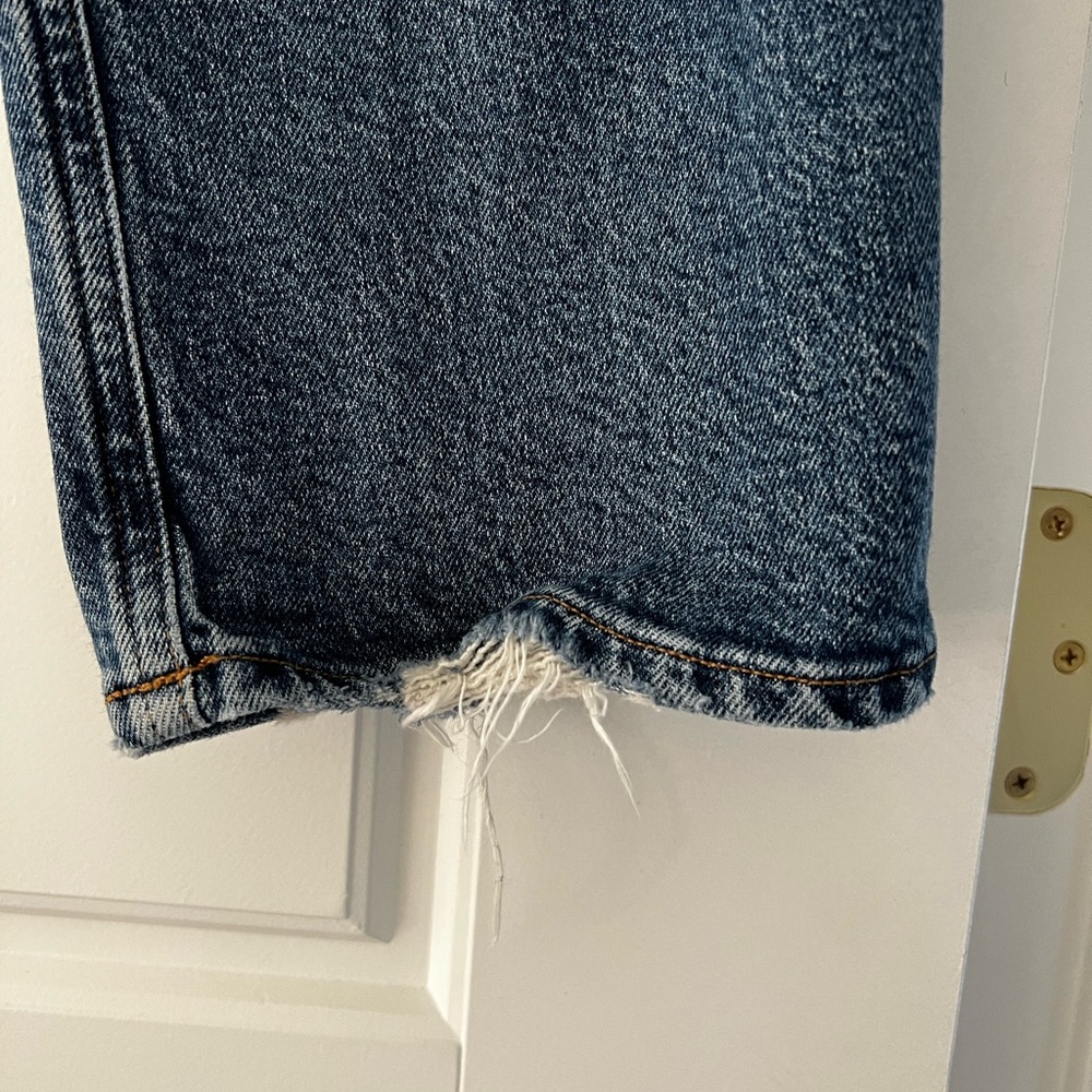 Agolde Riley High Rise Straight Crop Jeans - Picture 9 of 13